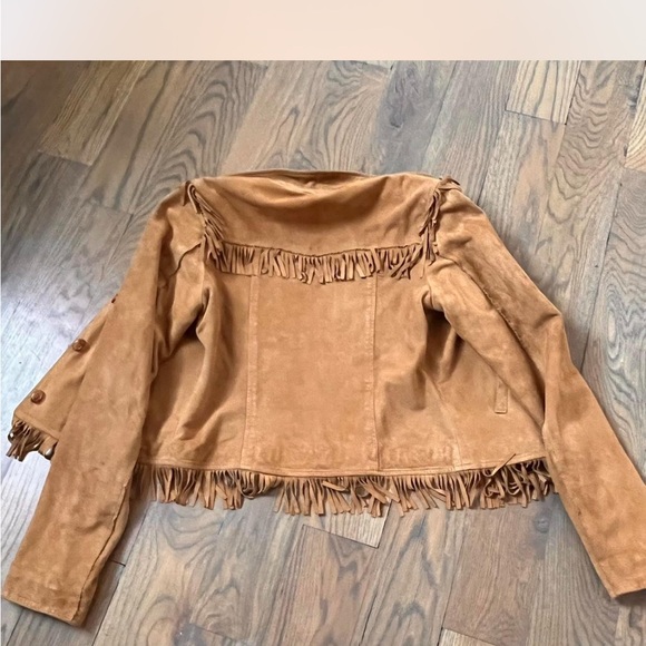 Lucky brand suede fringe jacket xs - Picture 2 of 6